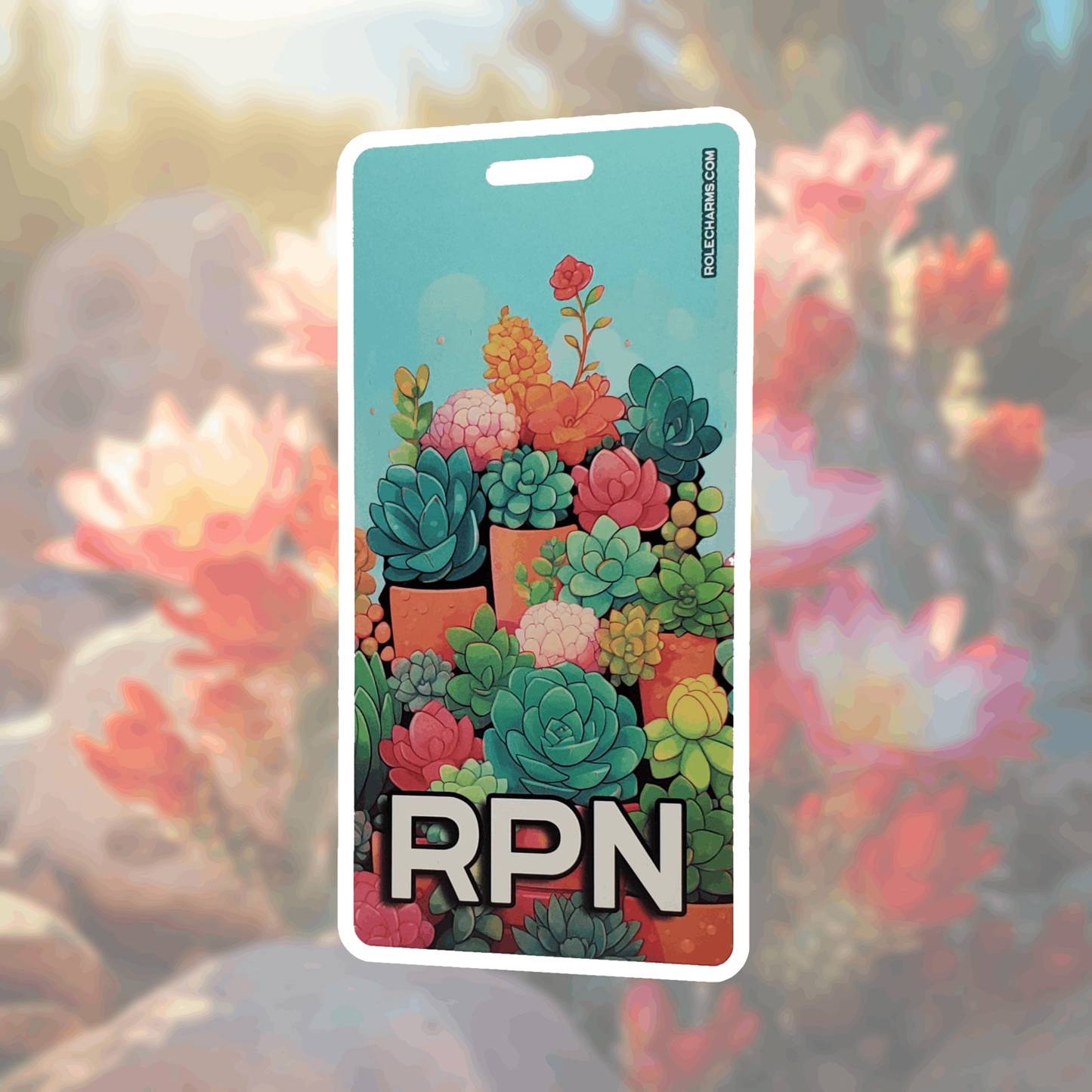 Succulent Garden (RPN) - Vertical Role ID Badge