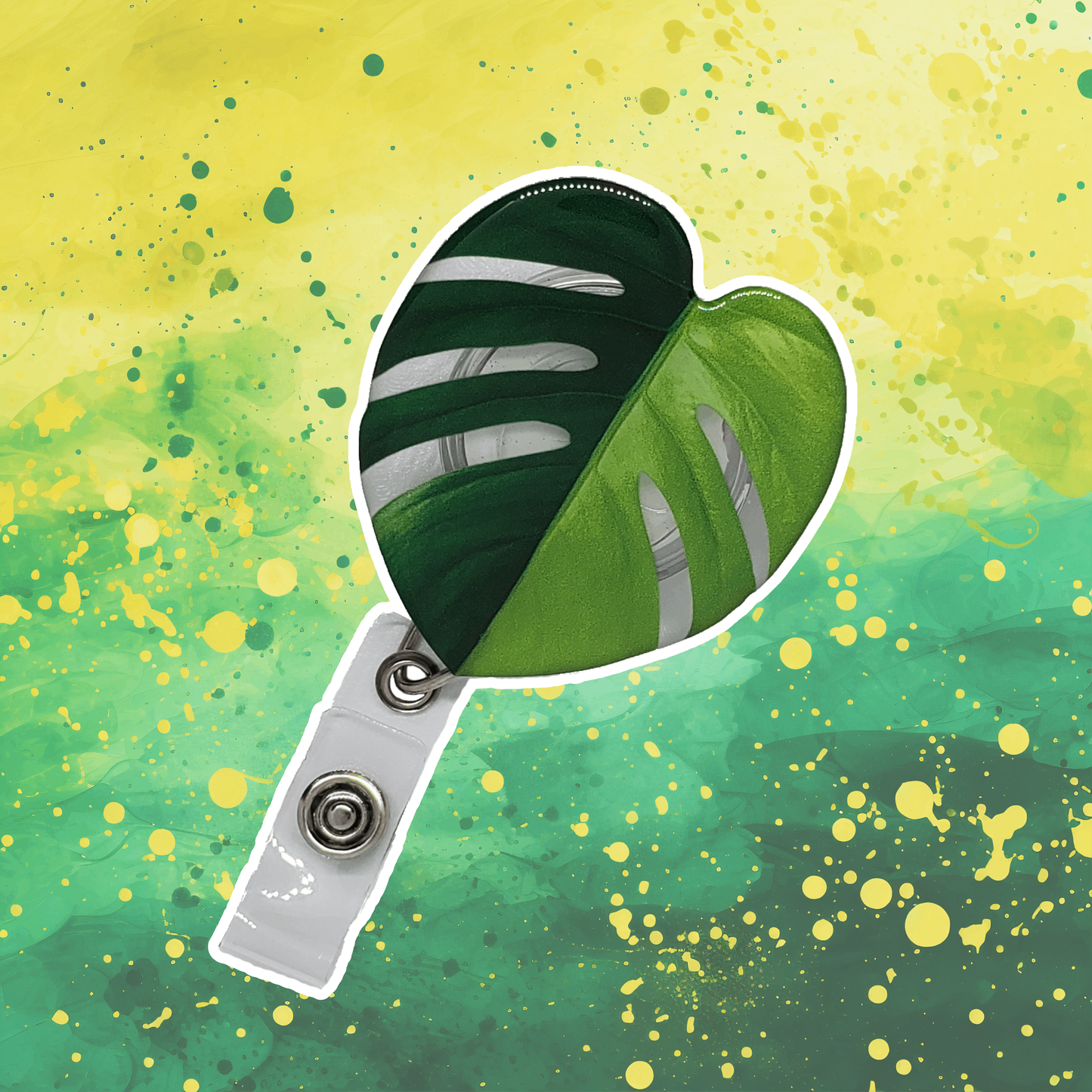 Variegated Monstera - Leaf Badge Reel