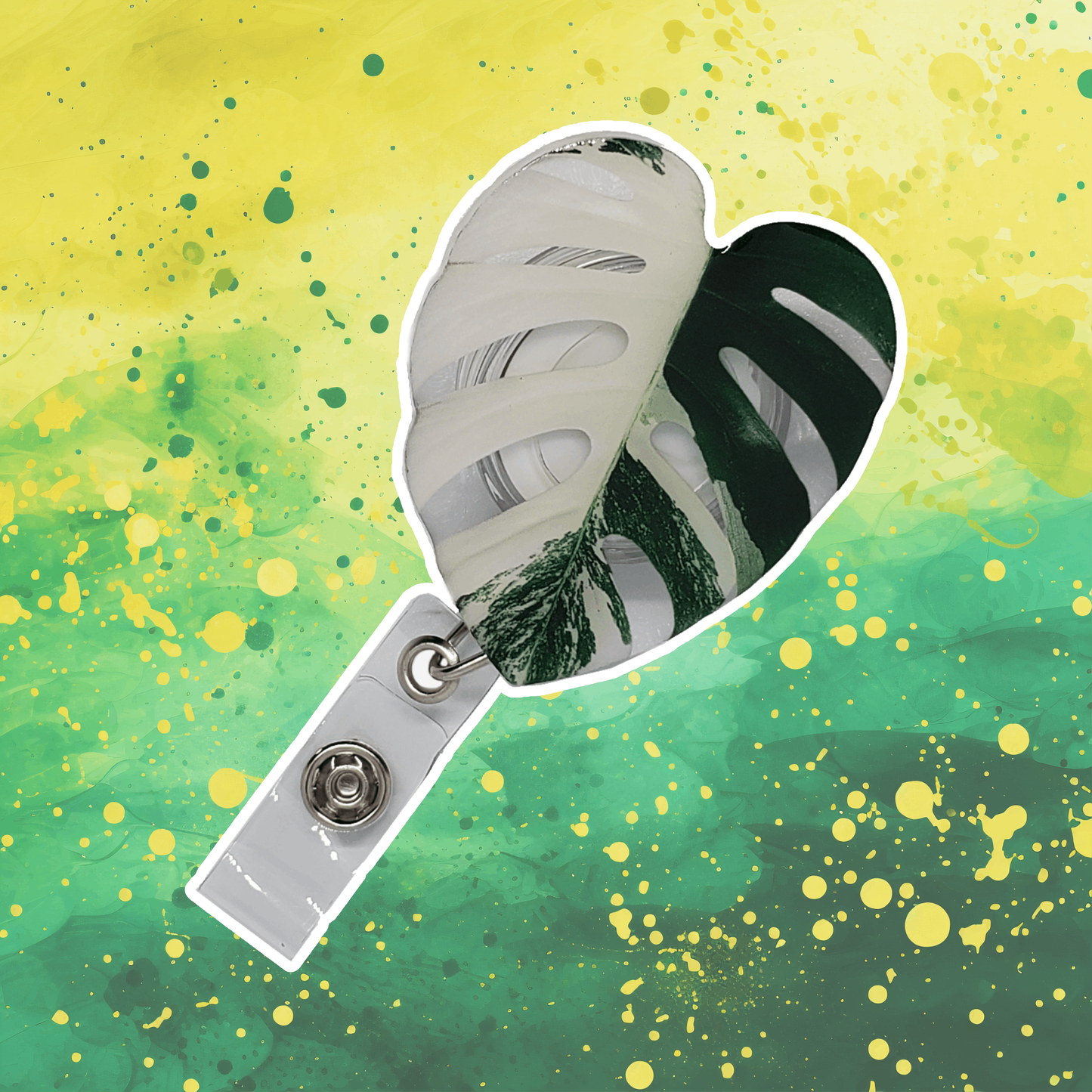 Albo Monstera - Leaf Badge Reel